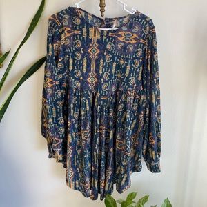 Free people tunic dress top colorful